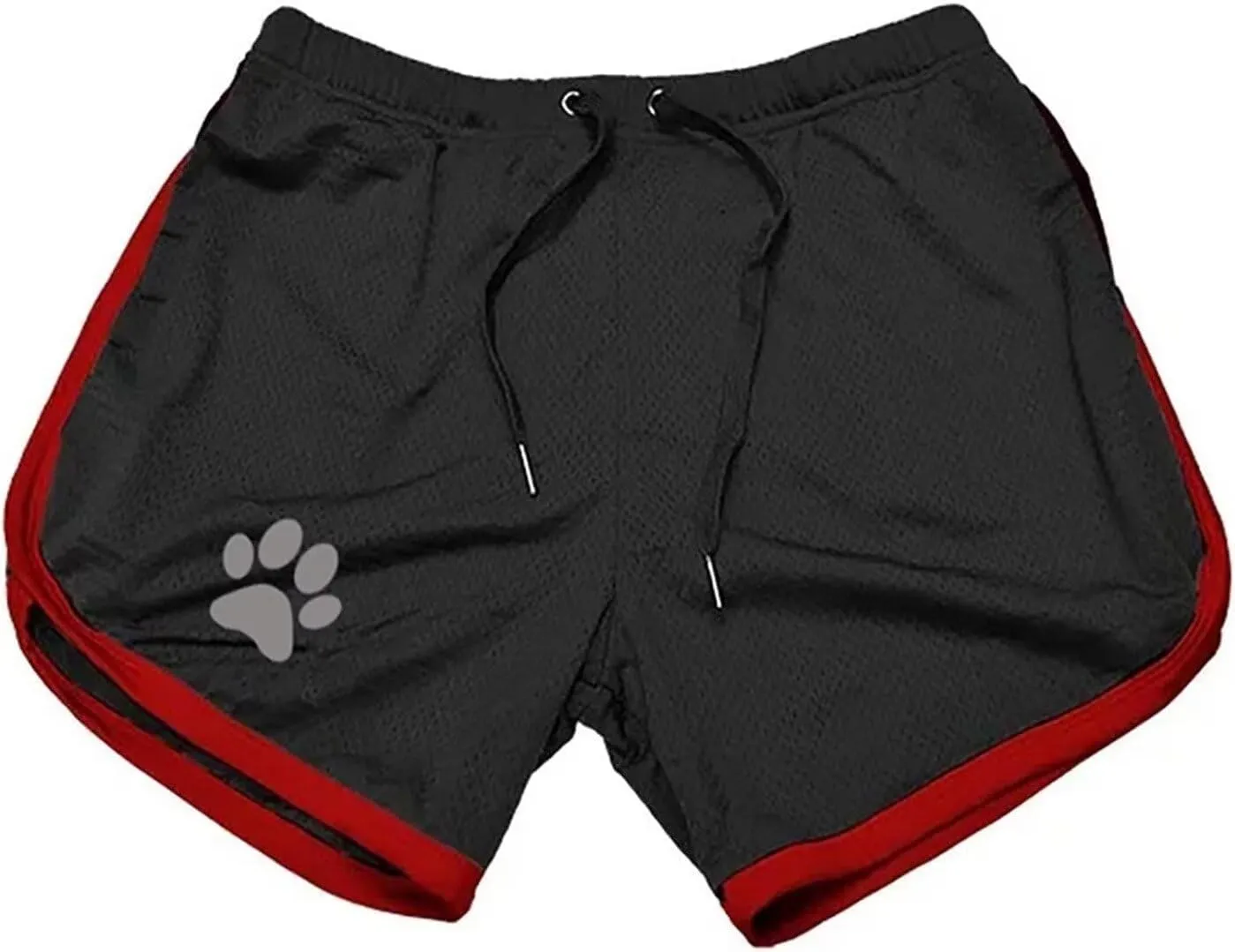 Men's Running Shorts Breathing Athletic Gym Mesh Shorts for Men Breathable Dog Paw Print Gym Workout Shorts