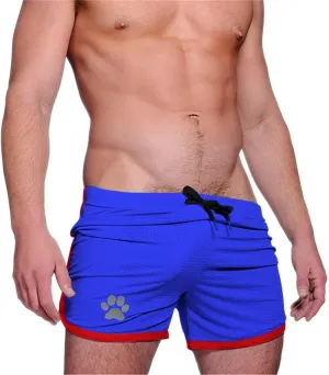 Men's Running Shorts Breathing Athletic Gym Mesh Shorts for Men Breathable Dog Paw Print Gym Workout Shorts