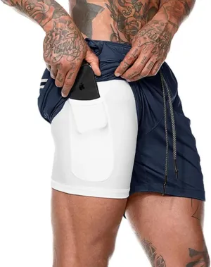 Mens Workout Athletic Shorts 7 inch Quick Dry Gym Shorts Hiking Shorts Men Lightweight Sports Gym Shorts Running