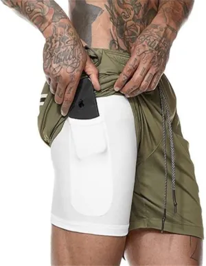 Mens Workout Athletic Shorts 7 inch Quick Dry Gym Shorts Hiking Shorts Men Lightweight Sports Gym Shorts Running
