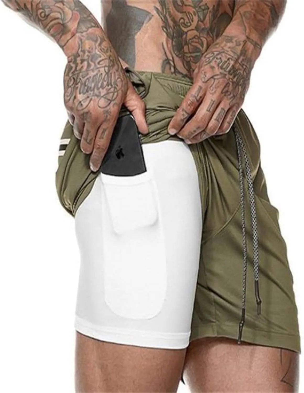 Mens Workout Athletic Shorts 7 inch Quick Dry Gym Shorts Hiking Shorts Men Lightweight Sports Gym Shorts Running