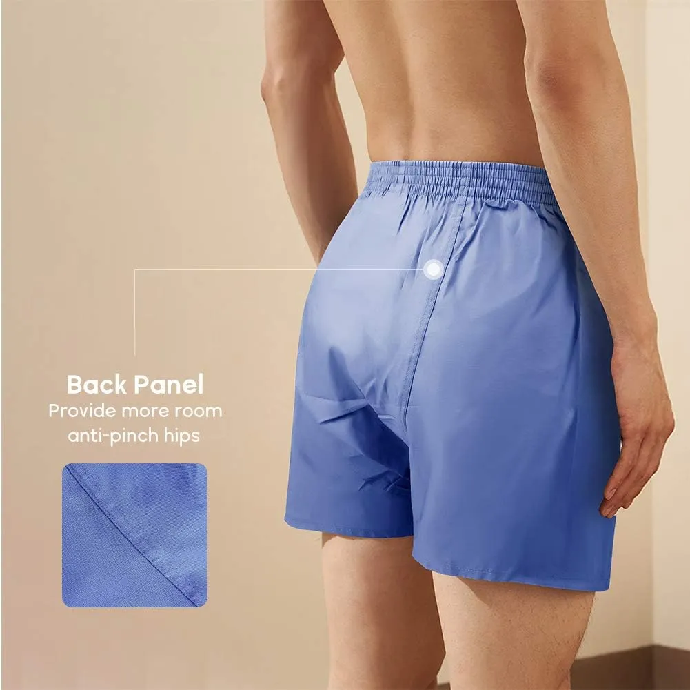 Natural Feelings Classic Boxers Shorts Cotton Woven Mens Underwear Boxers Pack
