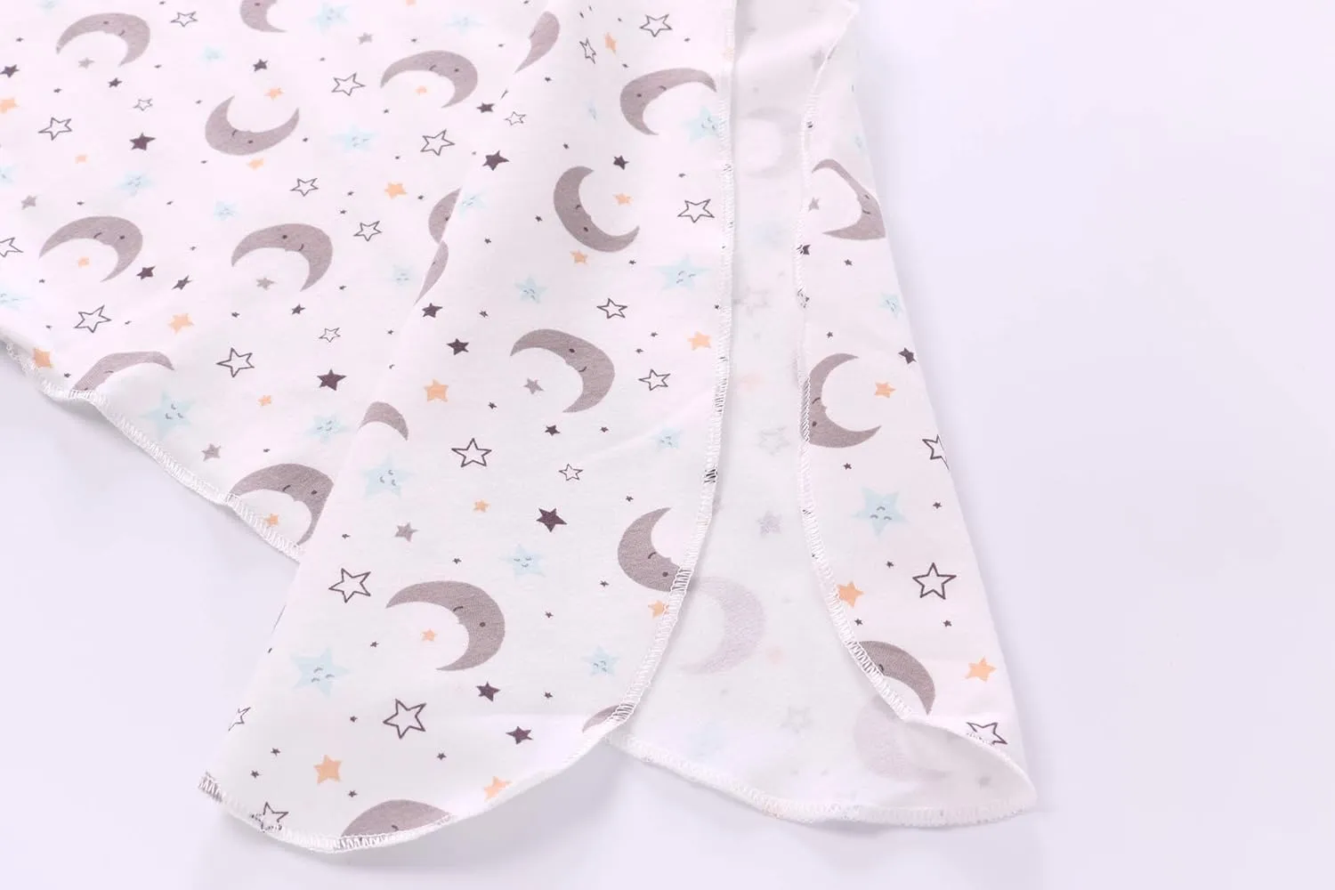 Newborn Knotted Nightgown Long Sleeve with Matching Hat Set 3 Pack, Cotton Baby Sleeper Gowns Sleeping Bags Home Outfits Set with Mitten Cuffs for Boys Girls (Balloon   Rainbow   Bear, 6-12 Months)