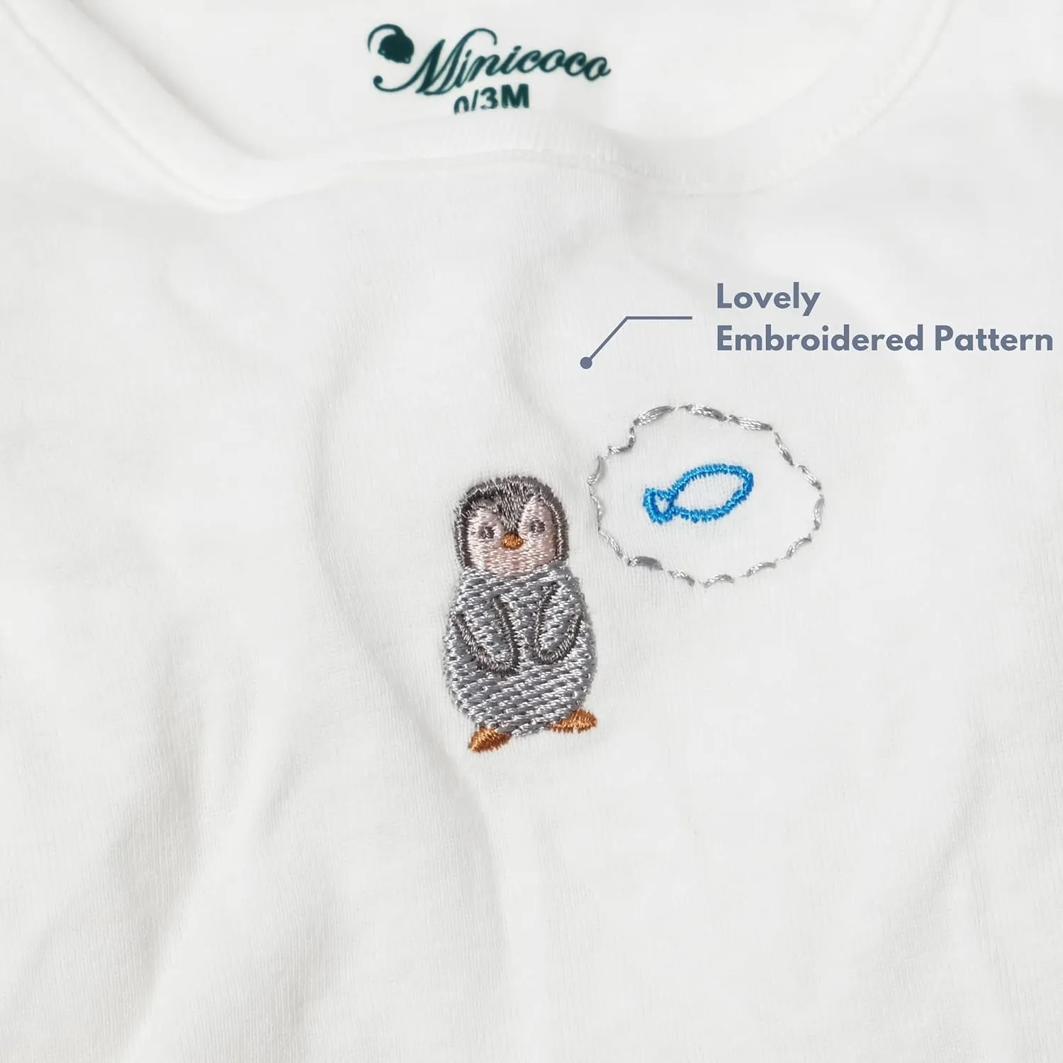 Newborn Unisex Baby Boys Girls Cotton Sleeper Gown Nightgown Sleepsuits with Hats, 0-3/0-6 Months