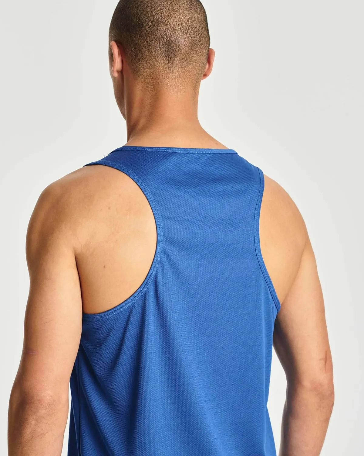 Real Essentials 5 Pack: Men's Mesh Y-Back Muscle Tank Top - Gym Workout & Bodybuilding Fitness (Available in Big & Tall)