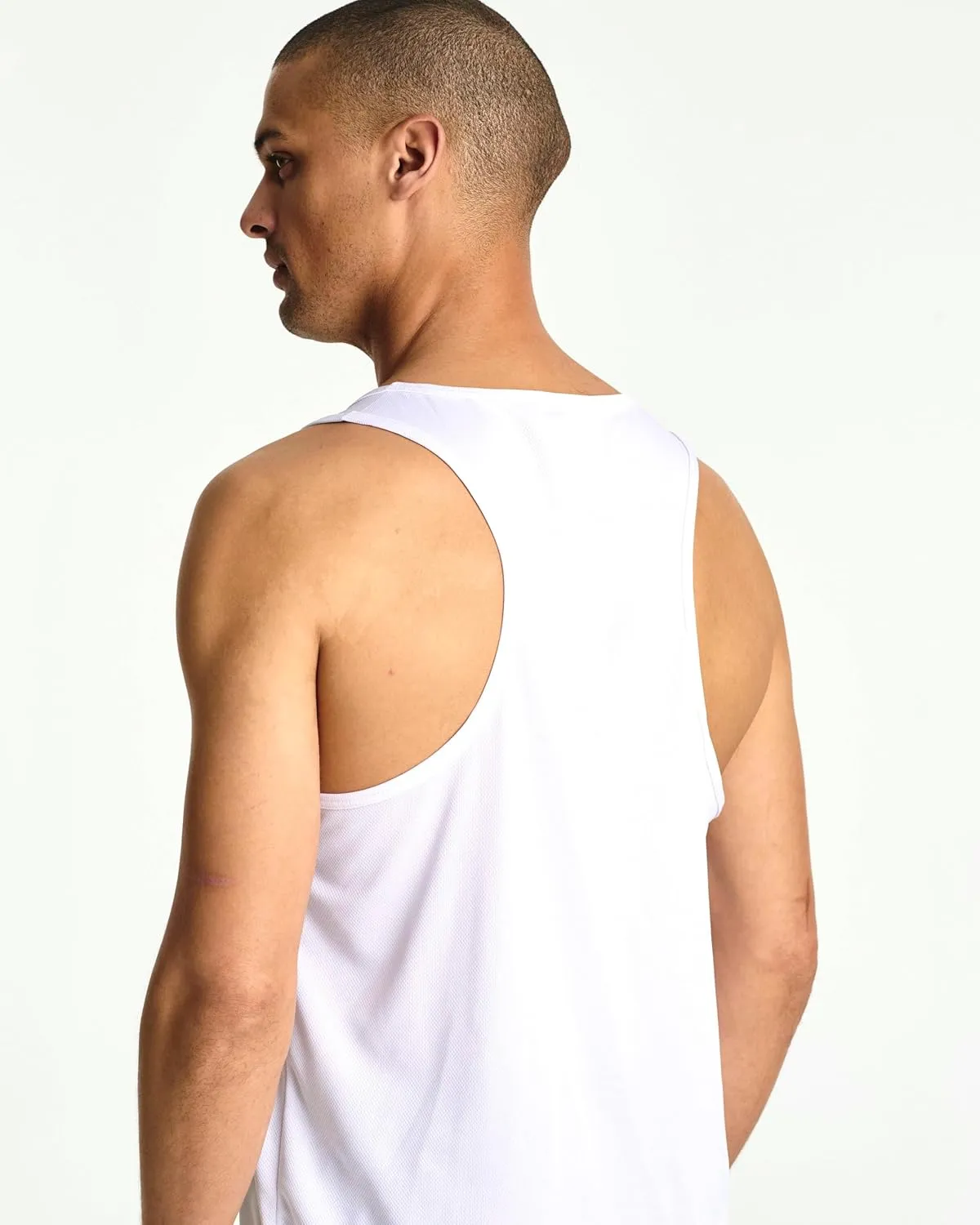 Real Essentials 5 Pack: Men's Mesh Y-Back Muscle Tank Top - Gym Workout & Bodybuilding Fitness (Available in Big & Tall)