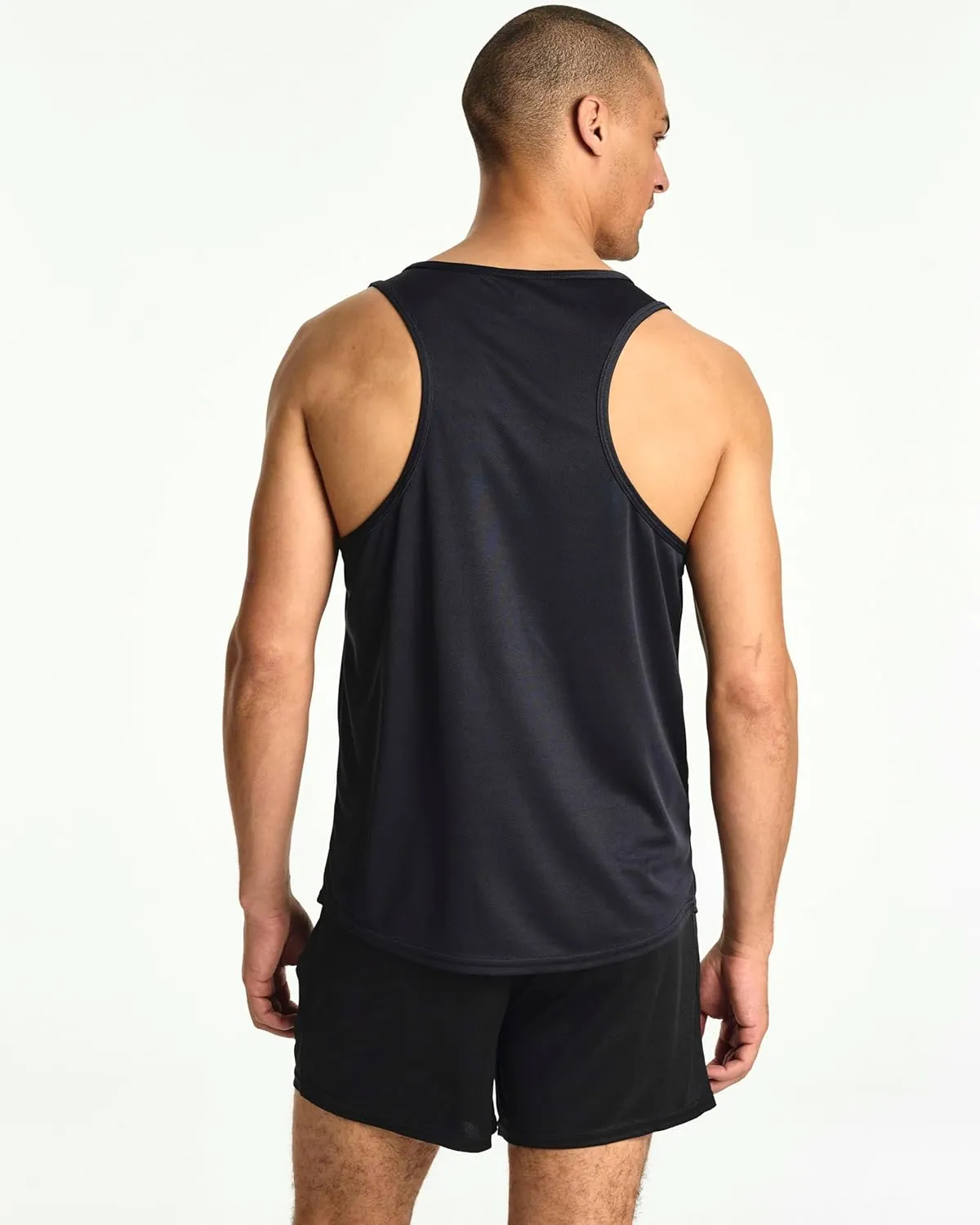 Real Essentials 5 Pack: Men's Mesh Y-Back Muscle Tank Top - Gym Workout & Bodybuilding Fitness (Available in Big & Tall)