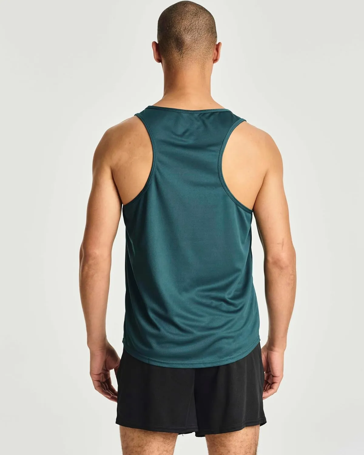 Real Essentials 5 Pack: Men's Mesh Y-Back Muscle Tank Top - Gym Workout & Bodybuilding Fitness (Available in Big & Tall)