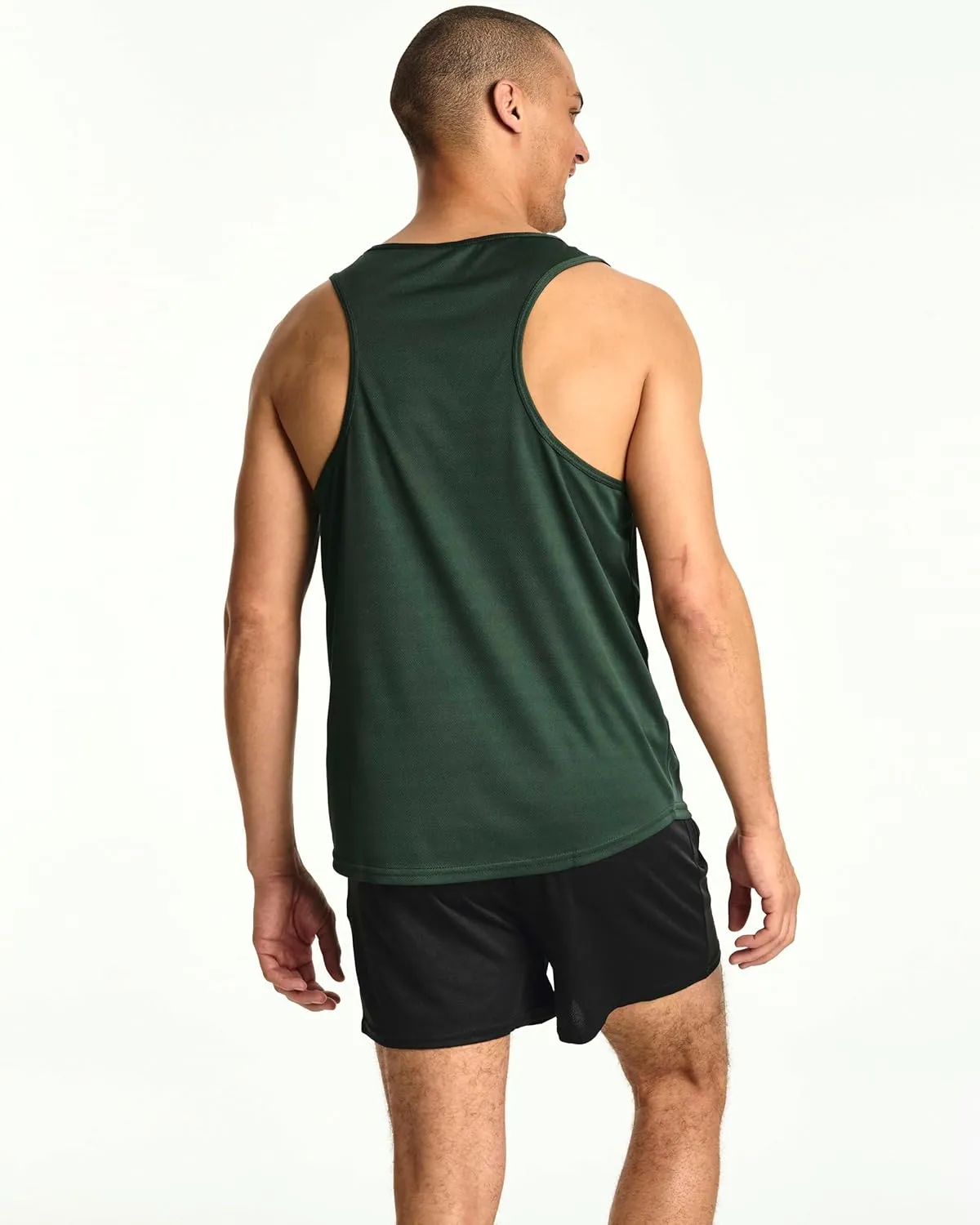 Real Essentials 5 Pack: Men's Mesh Y-Back Muscle Tank Top - Gym Workout & Bodybuilding Fitness (Available in Big & Tall)