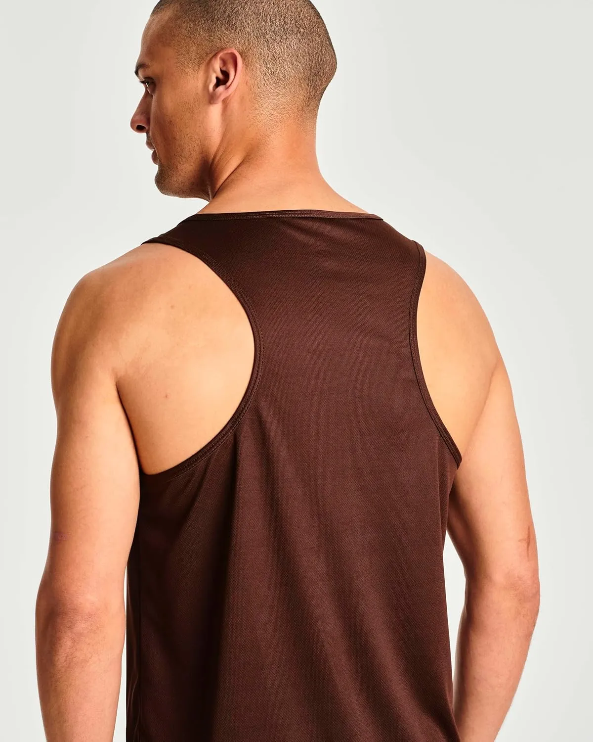 Real Essentials 5 Pack: Men's Mesh Y-Back Muscle Tank Top - Gym Workout & Bodybuilding Fitness (Available in Big & Tall)