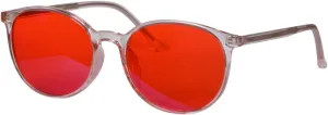 SHINU Red Glasses Blue Light Glasses for Better Sleep Blue Light Blocking Glasses Orange Lenses Tr90