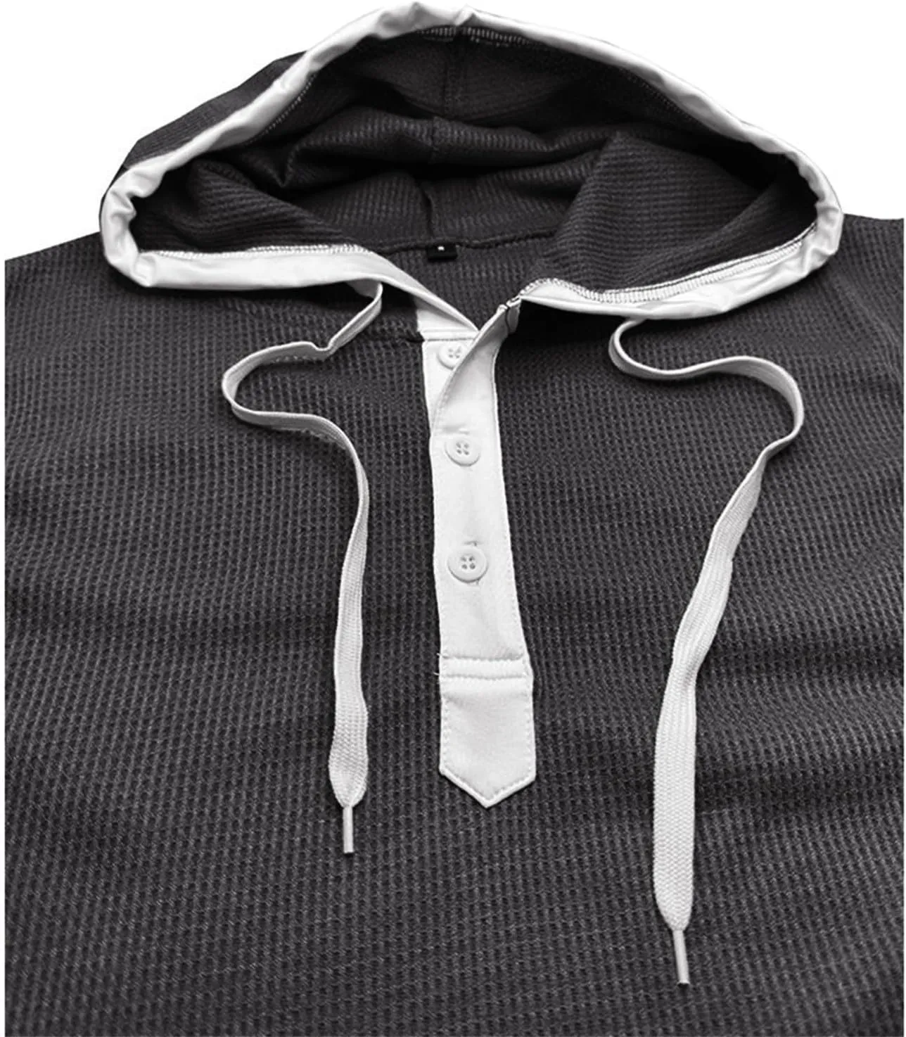 Sleeveless Hoodies for Men Waffle Tank Tops Hoodie Summer Muscle Gym Shirts Bodybuilding Casual Beach Hippie T Shirt