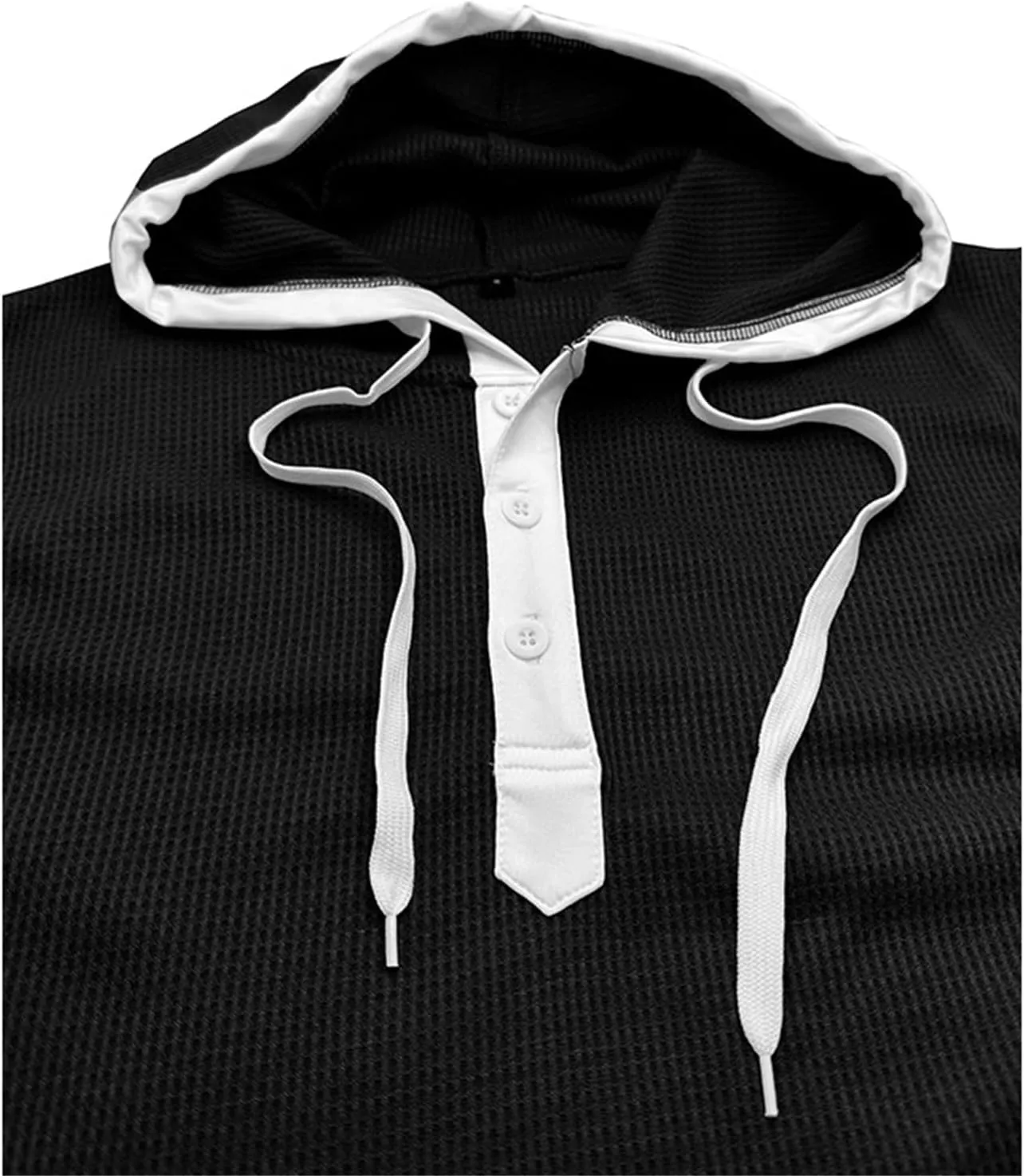Sleeveless Hoodies for Men Waffle Tank Tops Hoodie Summer Muscle Gym Shirts Bodybuilding Casual Beach Hippie T Shirt