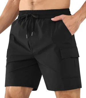 Surenow Men's Athletic Running Shorts Quick Dry Hiking Shorts Men Lightweight Sports Gym Shorts Workout Gym Short for Men