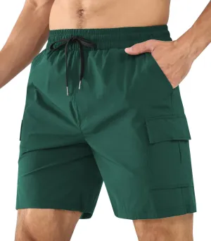 Surenow Men's Athletic Running Shorts Quick Dry Hiking Shorts Men Lightweight Sports Gym Shorts Workout Gym Short for Men