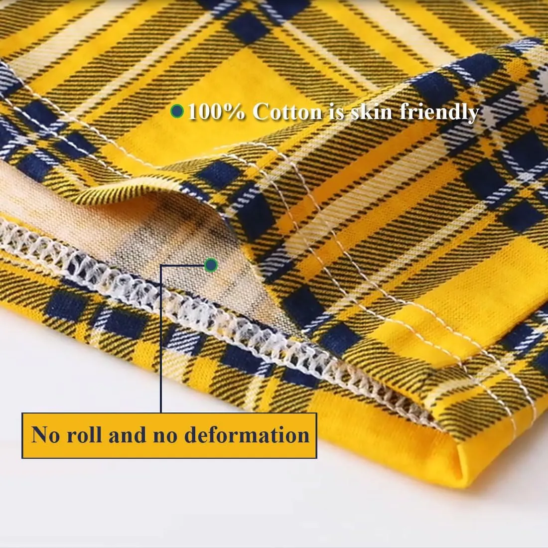 TAPUU Mens Cotton Plaid Boxers Woven Pajama Shorts