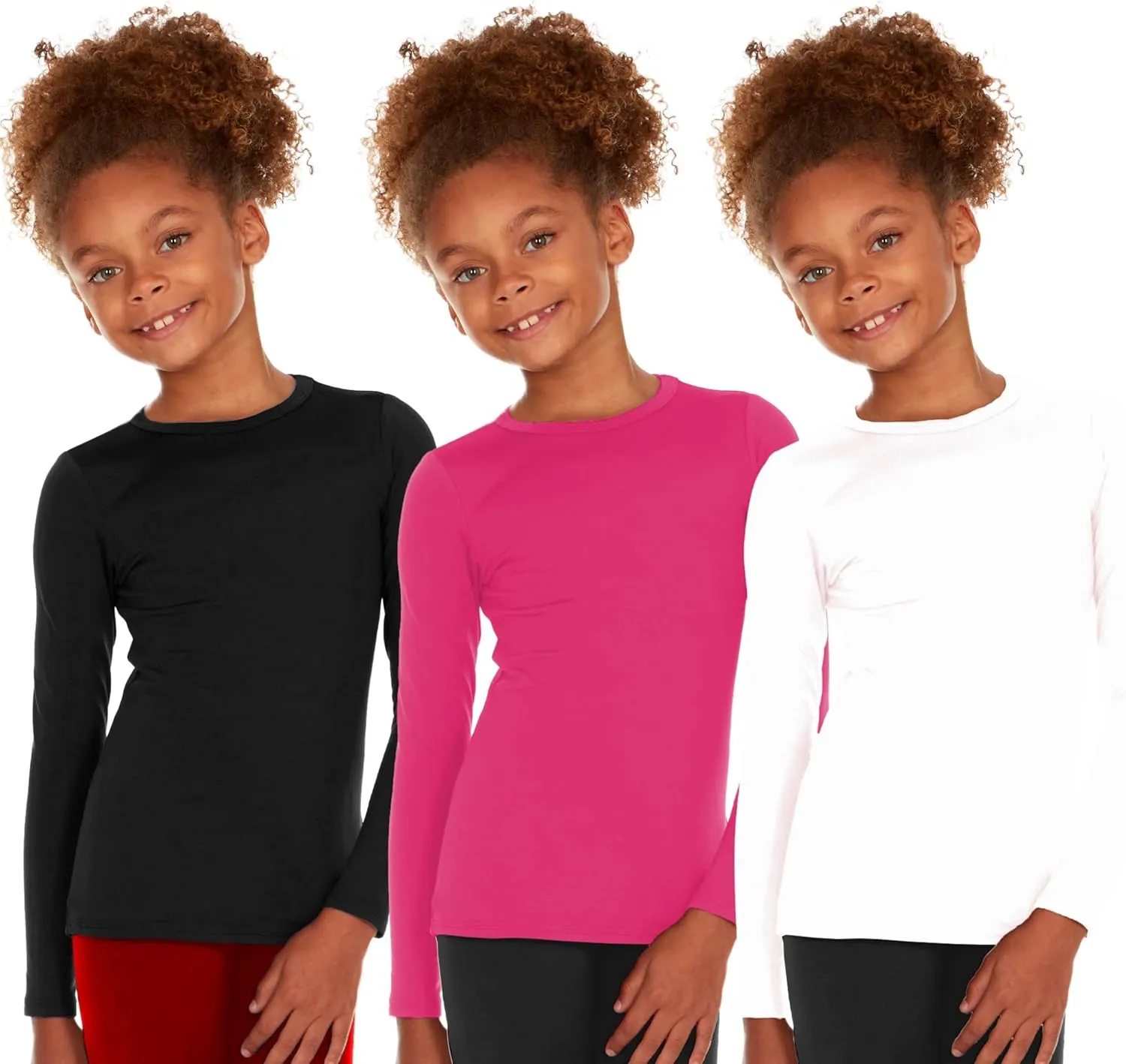 Thermajane Thermal Underwear for Kids Long Johns, Girls Thermal Underwear Set, Base Layer Kids Long Underwear