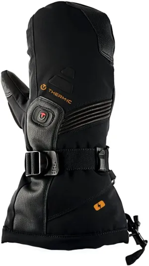 Thermic Men's Ultra Warm Insulated Windproof Leather Rechargeable Heat Mittens