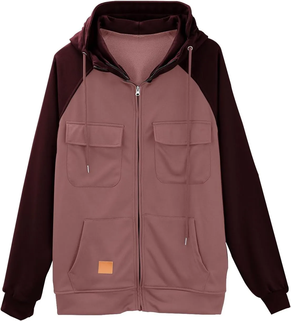 Vintage Hoodies For Men Military Workout Casual Cargo Pullover Coat Full Zip Hooded Outfit Tops Heavy Weight Jacket