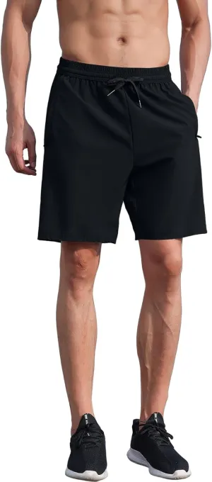 WENKOMG1 Mens Gym Shorts 3" Quick Dry Bodybuilding Workout Shorts Lightweight Running Jogging Lounge Gym Bottoms