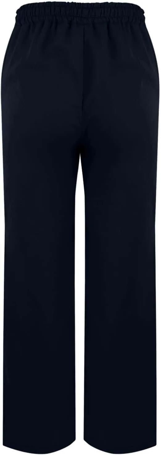 Womens Casual Cotton Linen Pants Lightweight Summer Relax Fit Elastic Waist Plus Size Solid Lounge Long Trousers