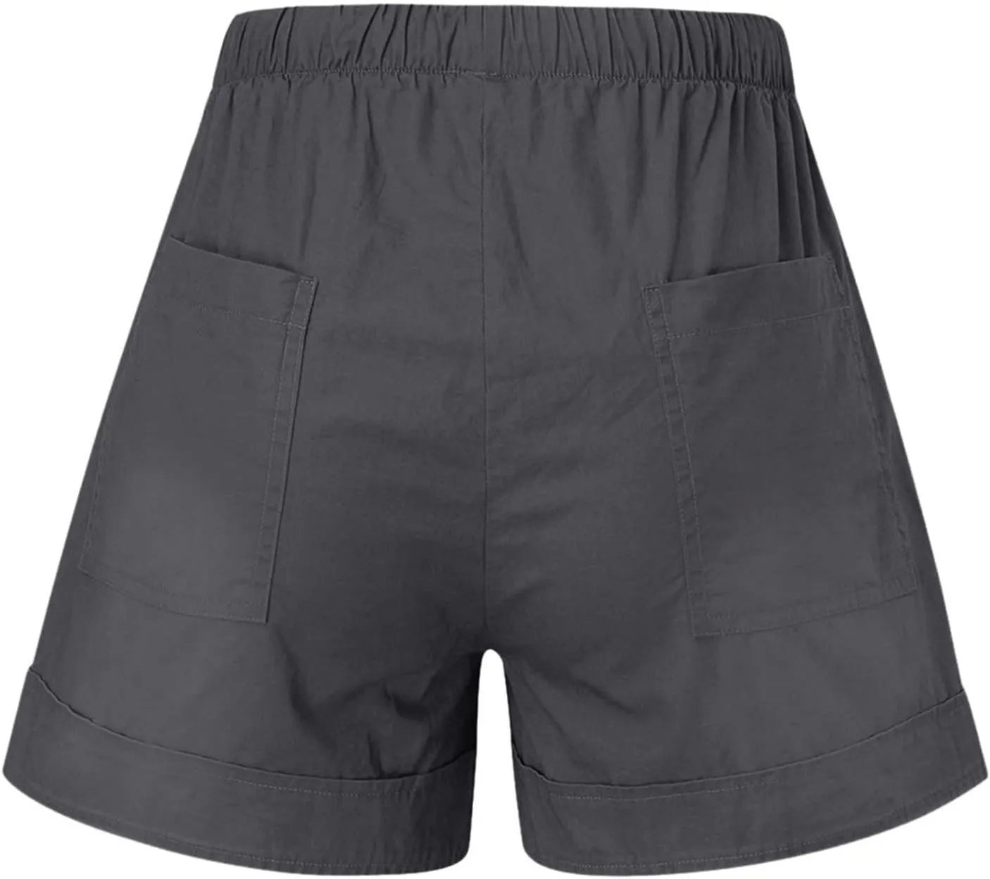 Women's Drawstring Shorts Summer Casual Comfy Shorts Elastic Waist Baggy Shorts with Pocket Trendy Cute Short Pants
