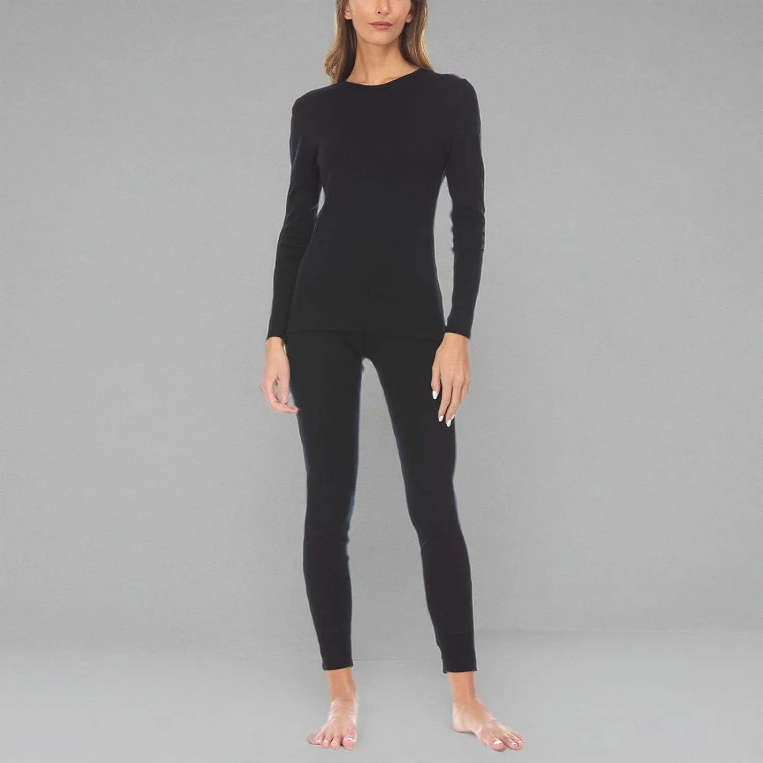 Women's Midweight 100% Merino Wool Base Layer Bottoms - Winter Leggings - Cold Weather Thermals - Anti Odor