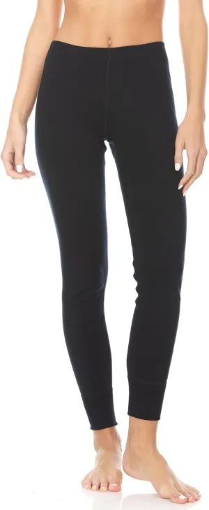Women's Midweight 100% Merino Wool Base Layer Bottoms - Winter Leggings - Cold Weather Thermals - Anti Odor