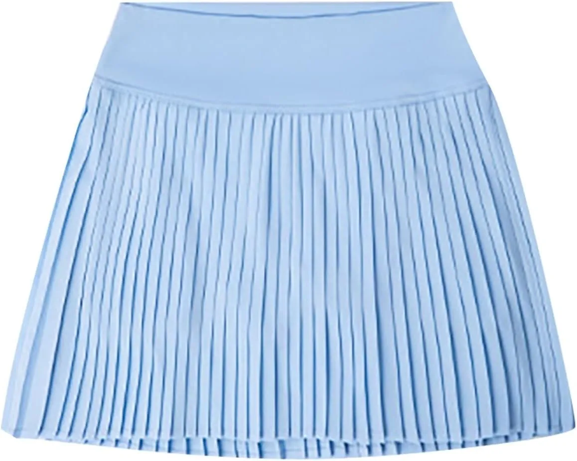 Womens Tennis High Waist Mini Skirt with Pockets Pleated Running Athletic Golf Skorts Lightweight Trendy Skirts
