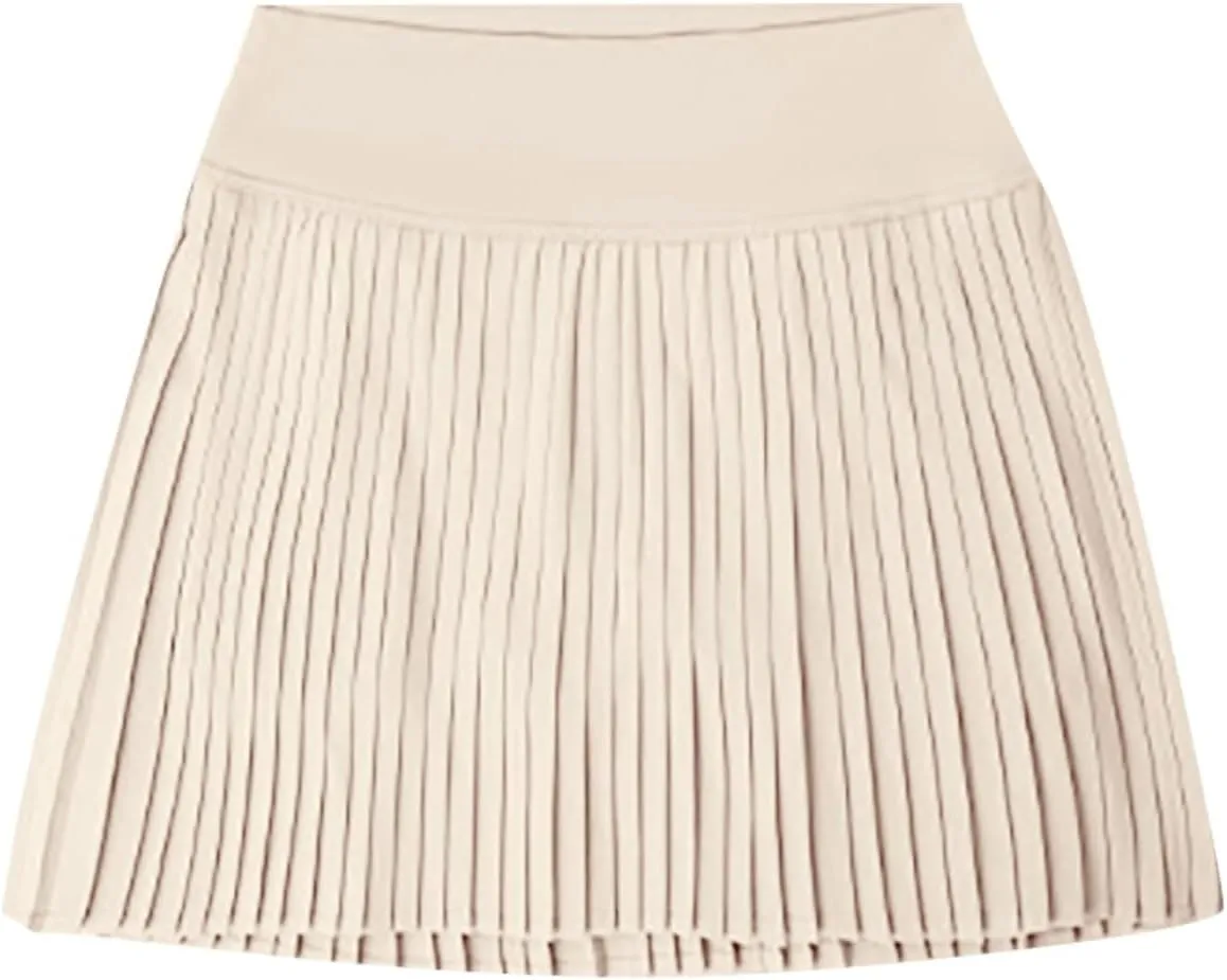 Womens Tennis High Waist Mini Skirt with Pockets Pleated Running Athletic Golf Skorts Lightweight Trendy Skirts
