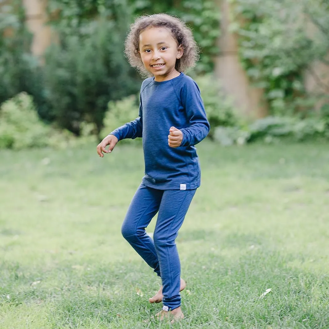 Woolino Merino Wool Base Layer for Kids - Super Soft Kids Leggings - All Natural Base Layer Bottoms