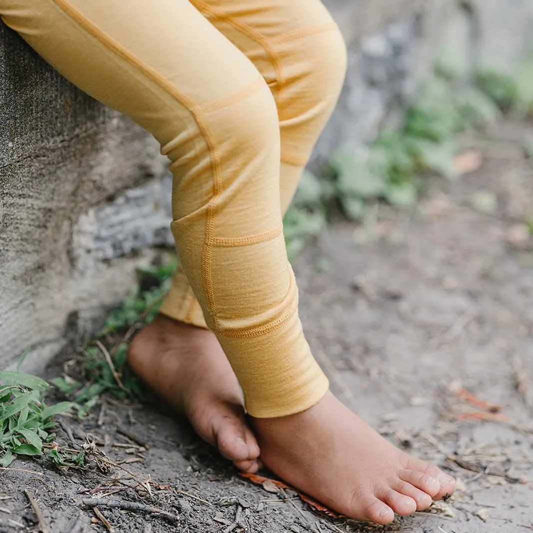 Woolino Merino Wool Base Layer for Kids - Super Soft Kids Leggings - All Natural Base Layer Bottoms