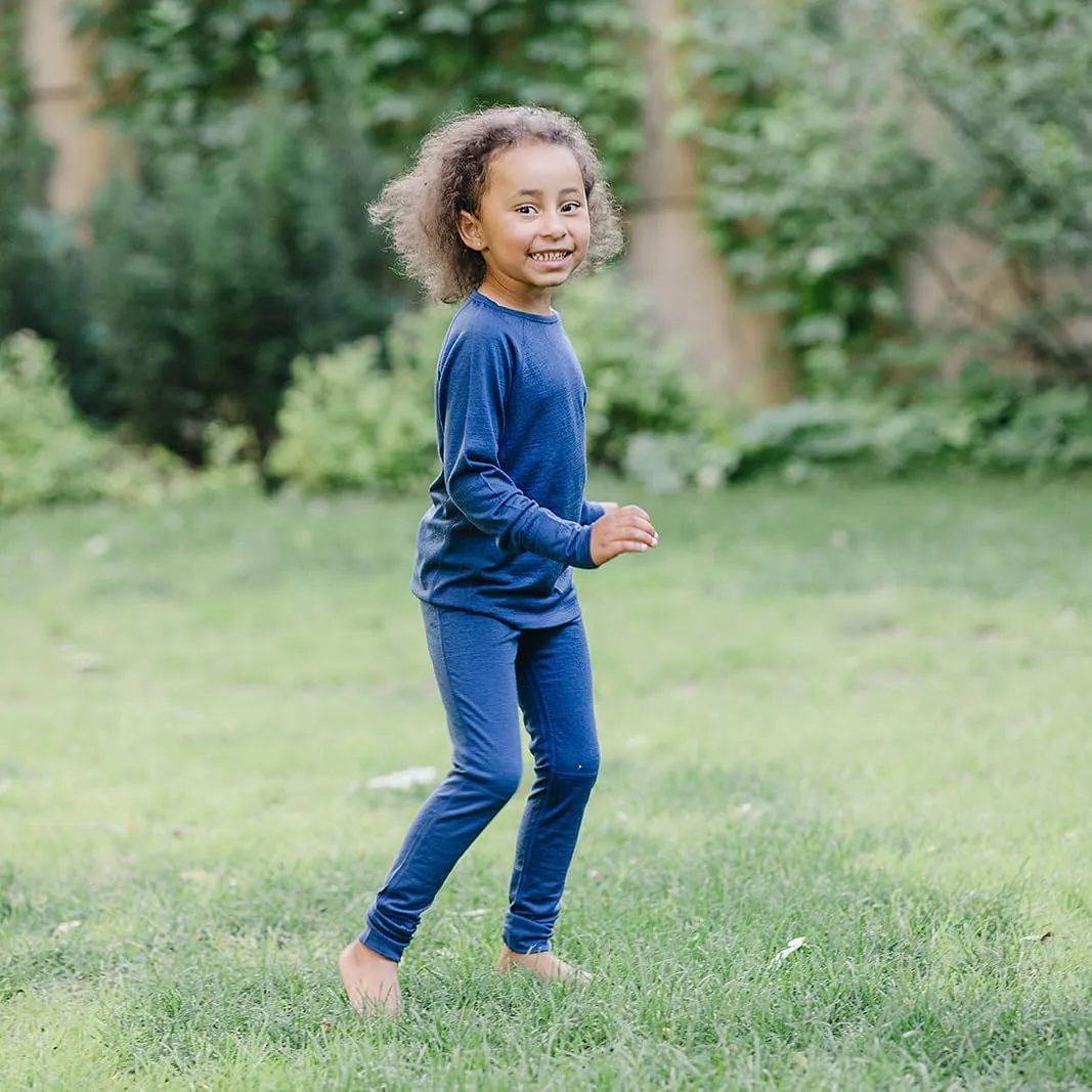 Woolino Merino Wool Base Layer for Kids - Super Soft Kids Leggings - All Natural Base Layer Bottoms