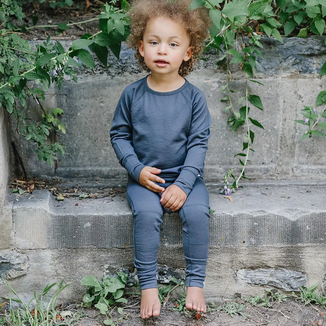 Woolino Merino Wool Base Layer for Kids - Super Soft Kids Leggings - All Natural Base Layer Bottoms