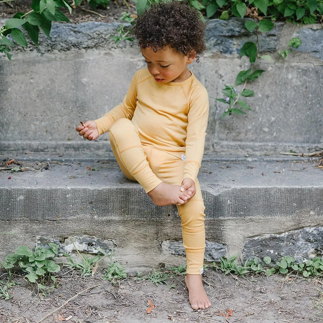 Woolino Merino Wool Base Layer for Kids - Super Soft Kids Leggings - All Natural Base Layer Bottoms