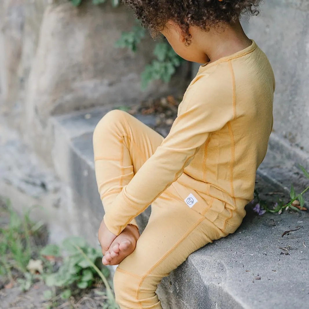 Woolino Merino Wool Base Layer for Kids - Super Soft Kids Leggings - All Natural Base Layer Bottoms