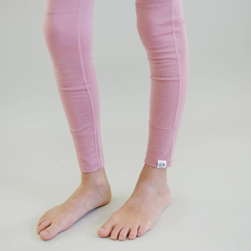 Woolino Merino Wool Base Layer for Kids - Super Soft Kids Leggings - All Natural Base Layer Bottoms