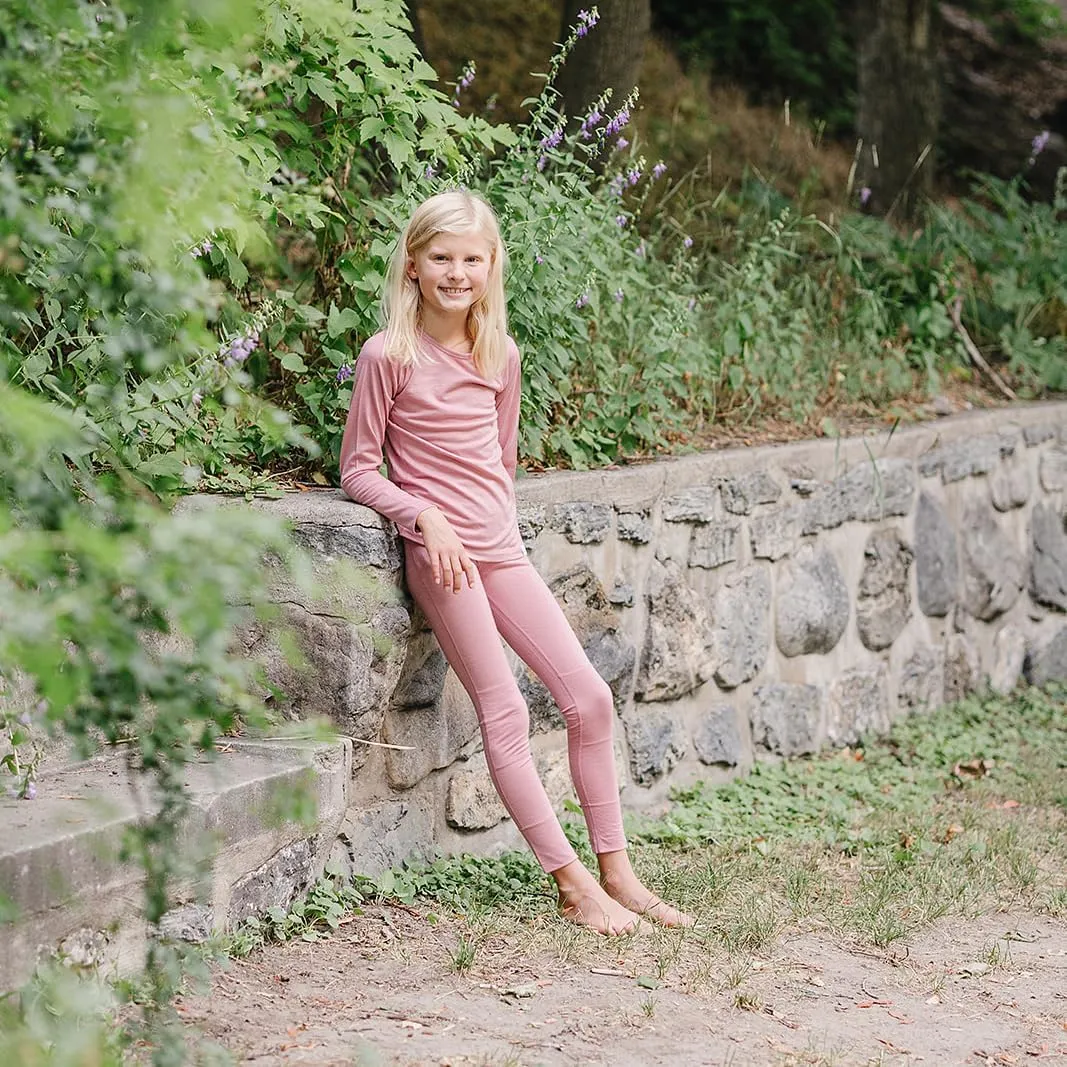 Woolino Merino Wool Base Layer for Kids - Super Soft Kids Leggings - All Natural Base Layer Bottoms