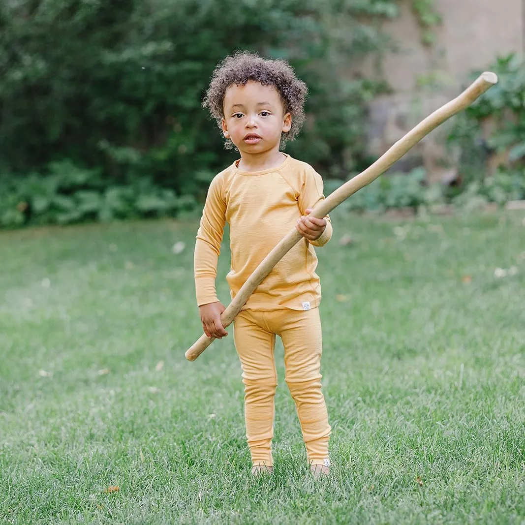 Woolino Merino Wool Base Layer for Kids - Super Soft Kids Long Sleeve Thermal Top - All Natural Base Layer Shirt