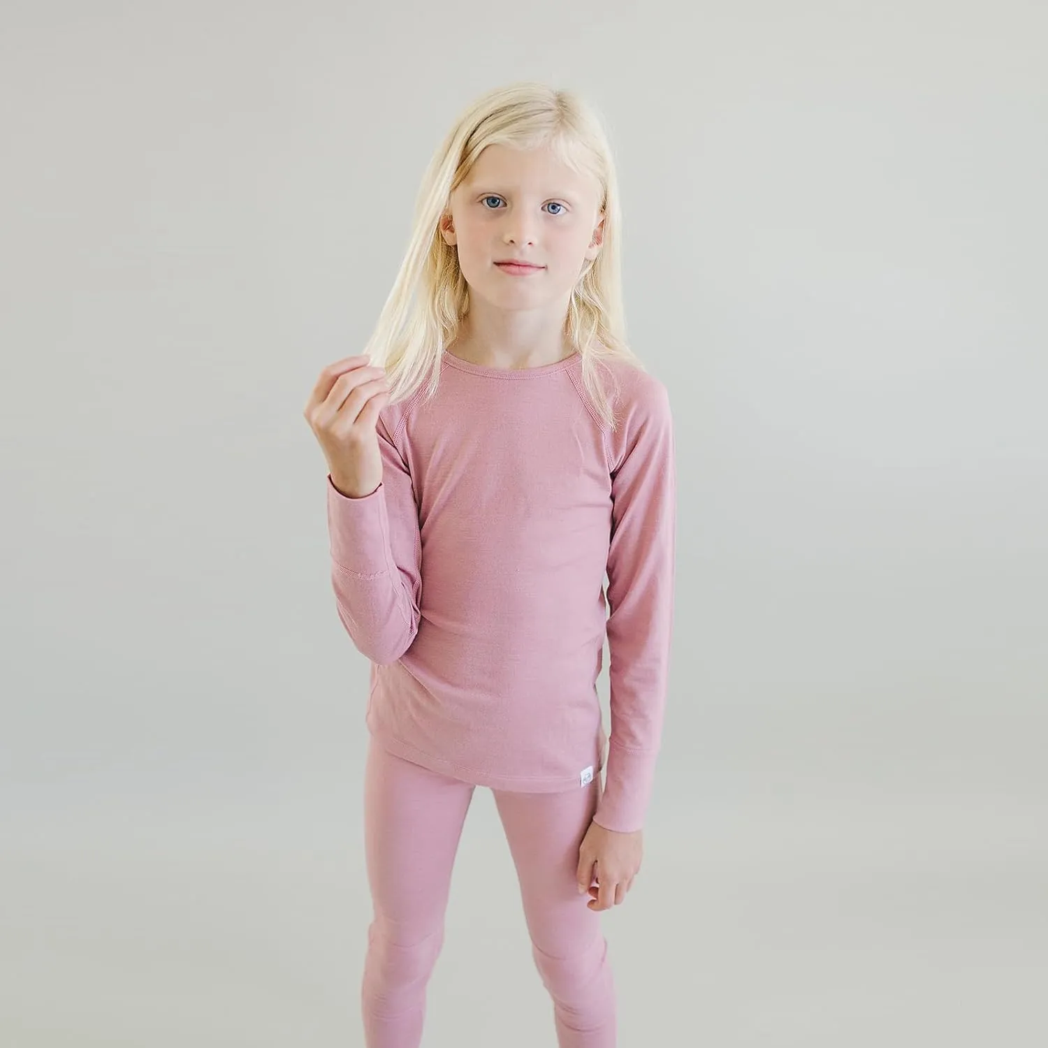 Woolino Merino Wool Base Layer for Kids - Super Soft Kids Long Sleeve Thermal Top - All Natural Base Layer Shirt