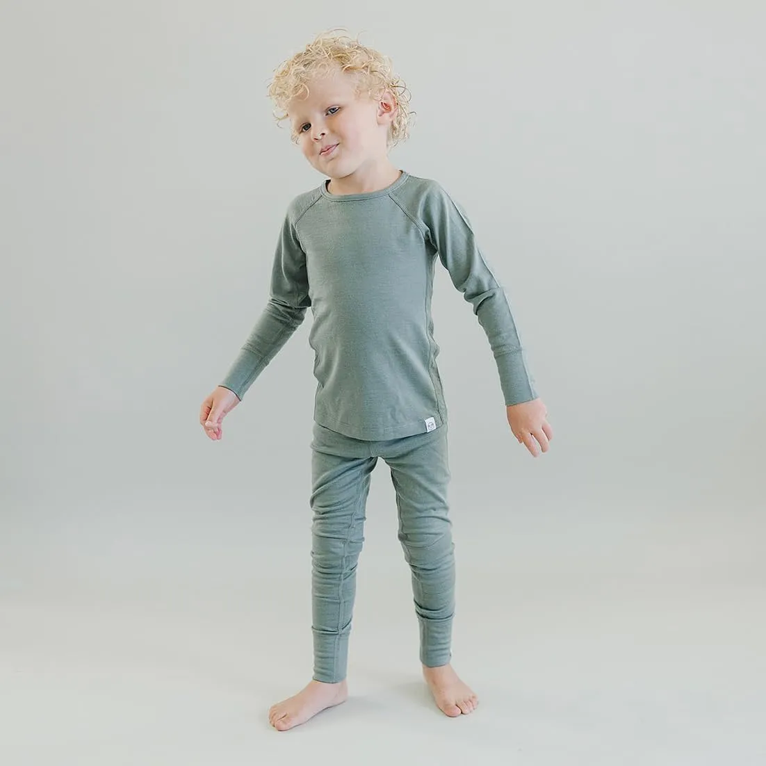Woolino Merino Wool Base Layer for Kids - Super Soft Kids Long Sleeve Thermal Top - All Natural Base Layer Shirt