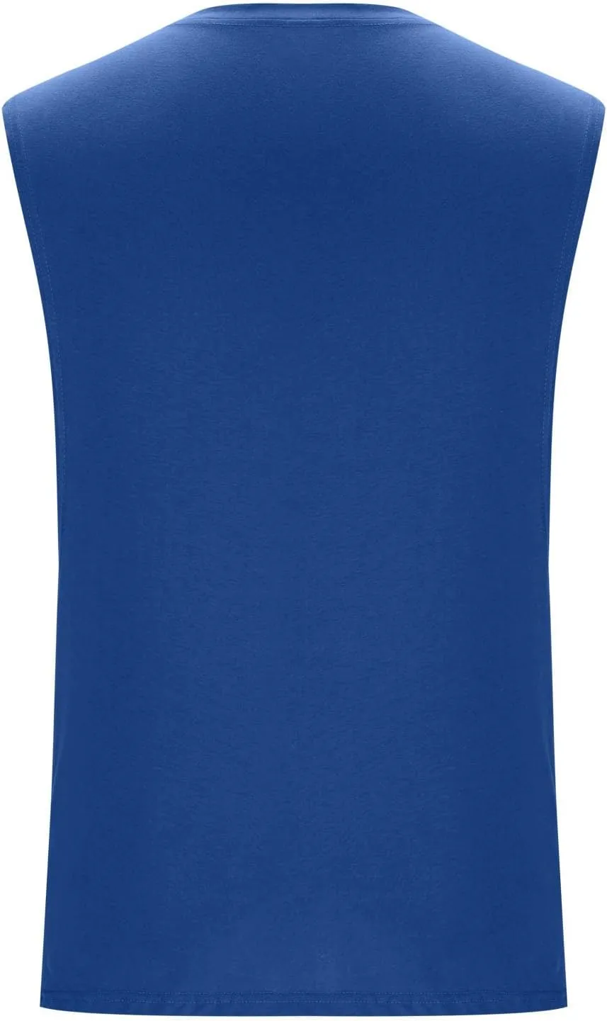 Workout Cut Off Tanks for Men Sleeveless Training Tops Fitness T-Shirts Stylish Athletic Gym Tees Tropical Beach Wear