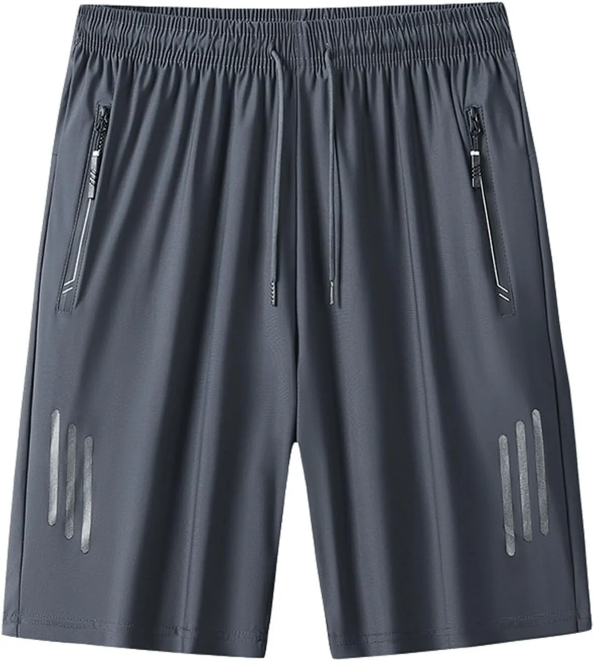 Workout Shorts Pack Men's Ice Silk Shorts Sport Lightweight Shorts Breathable Short Pants Pocket Exercise Shorts